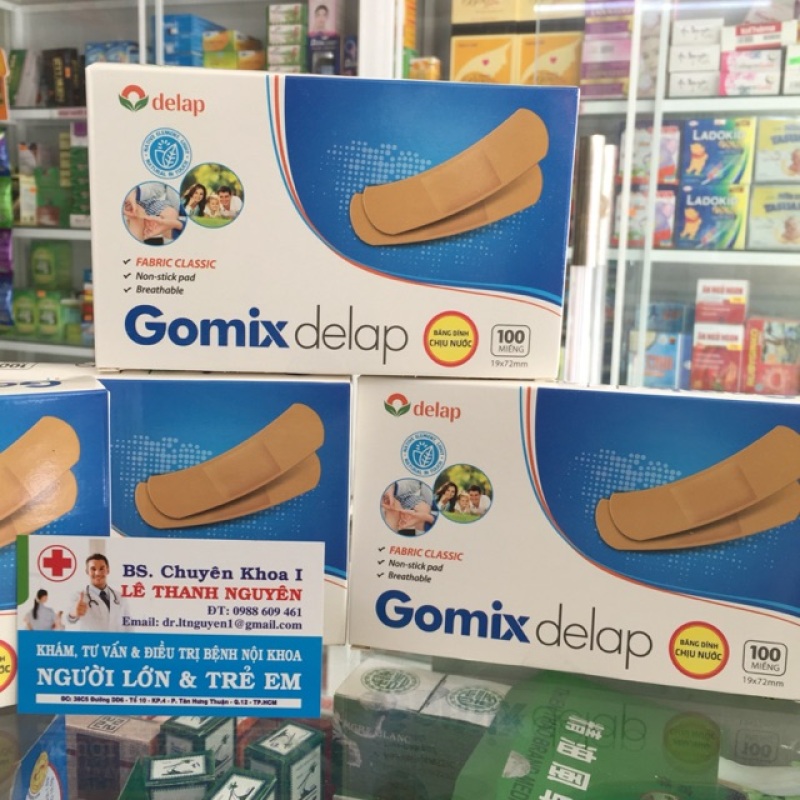 (không thấm nước) Băng cá nhân Gomix Delap-nguyên liệu châu Âu