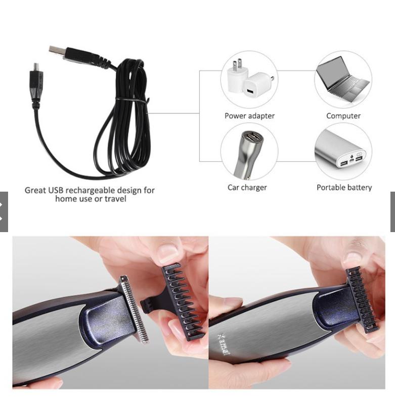 Tông đơ cắt tóc bấm viền Kemei 5021
