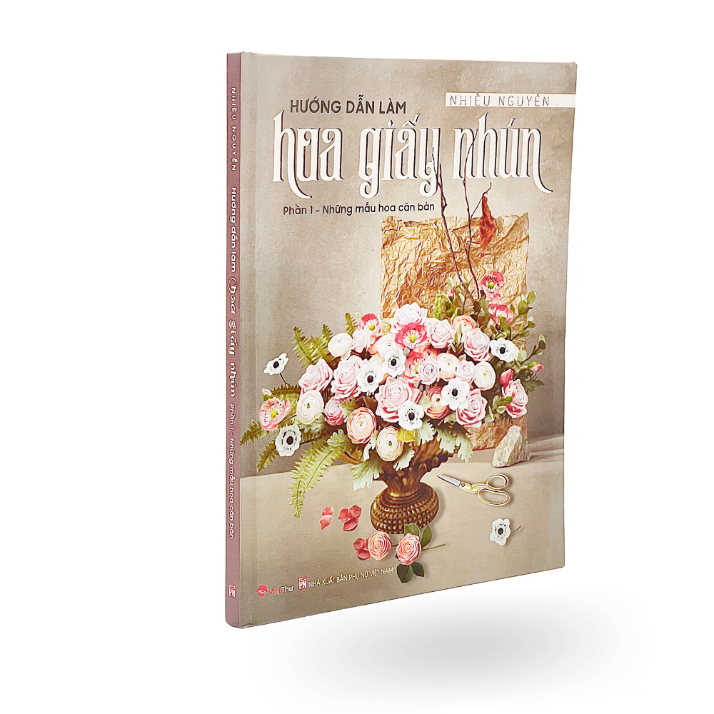 Sách - hướng dẫn làm hoa giấy nhún - những mẫu hoa căn bản - phần 1