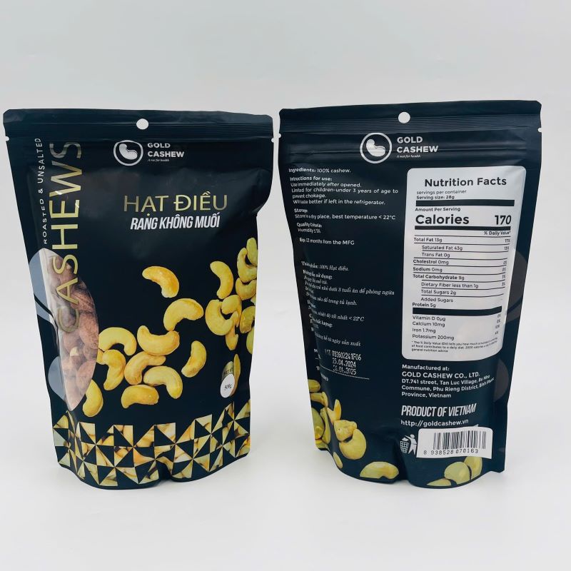 Điều Vỏ Lụa Rang Không Muối Cao Cấp 500gr