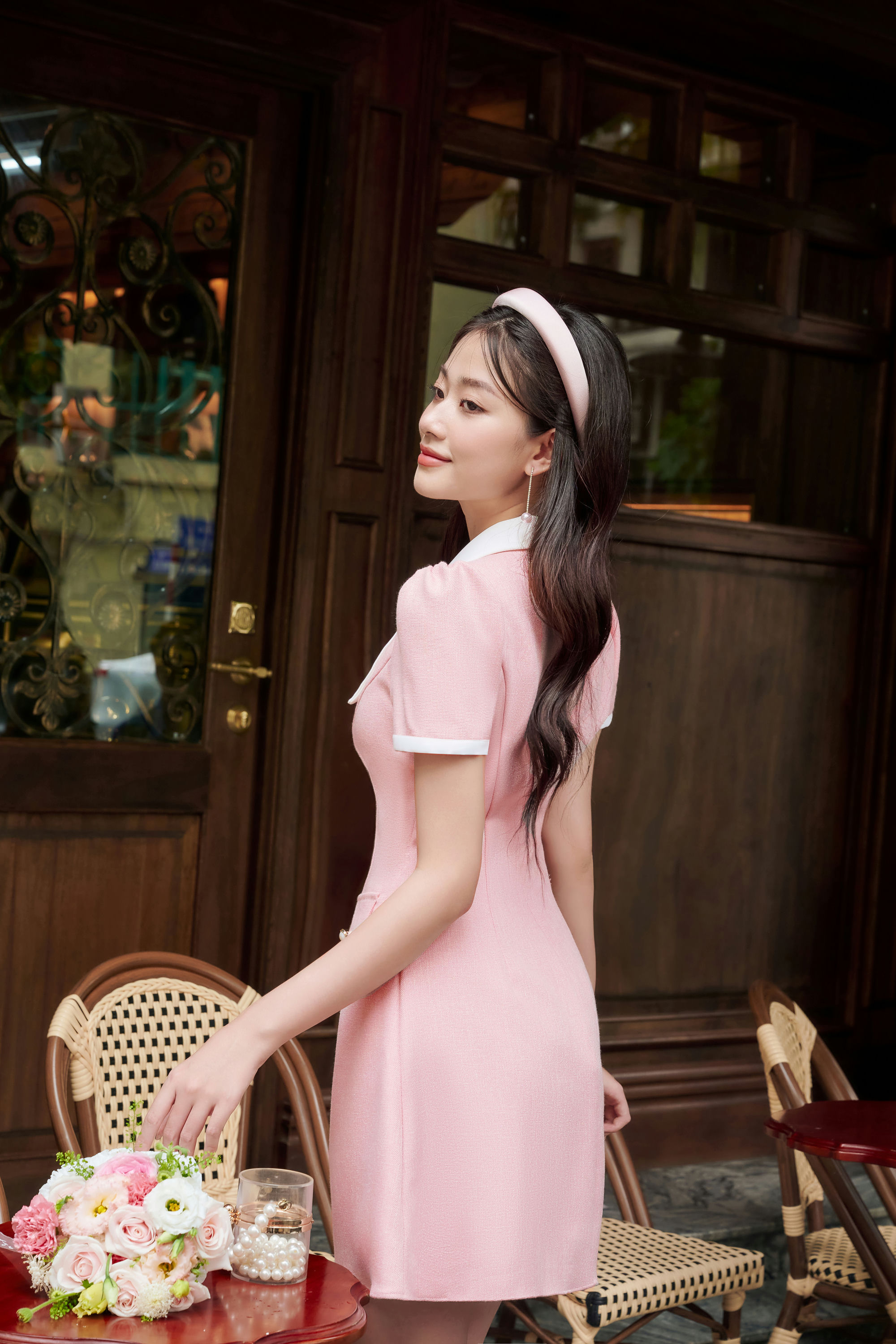 Váy phối cổ 1VA01679HO Lep'