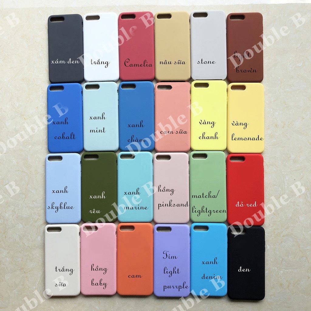 (FULL MÀU ĐỦ DÒNG) Ốp chống bẩn - silicone case dành cho iphone