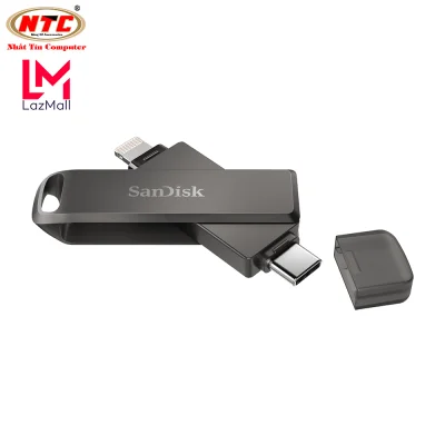 USB 3.1 OTG iXpand TypeC SanDisk Flash Drive Luxe 64GB / 128GB / 256GB (Xám) - Nhat Tin Authorised Store
