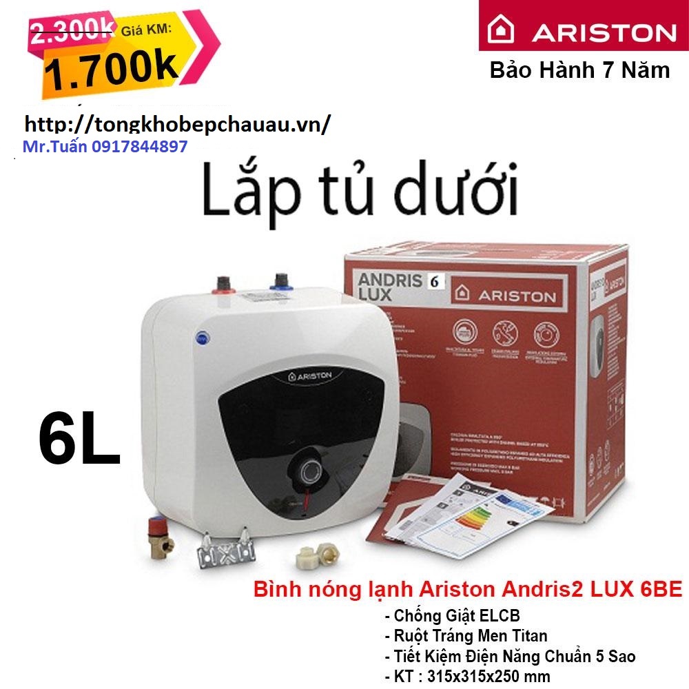 Bình nóng lạnh lắp tủ bếp ARISTON  6L