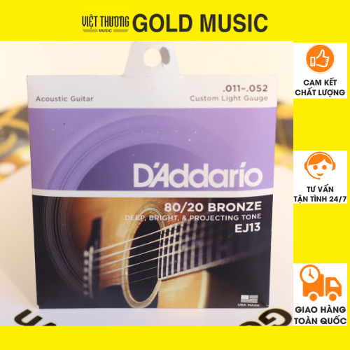 Dây Đàn Guitar Acoustic - D'Addario EJ13
