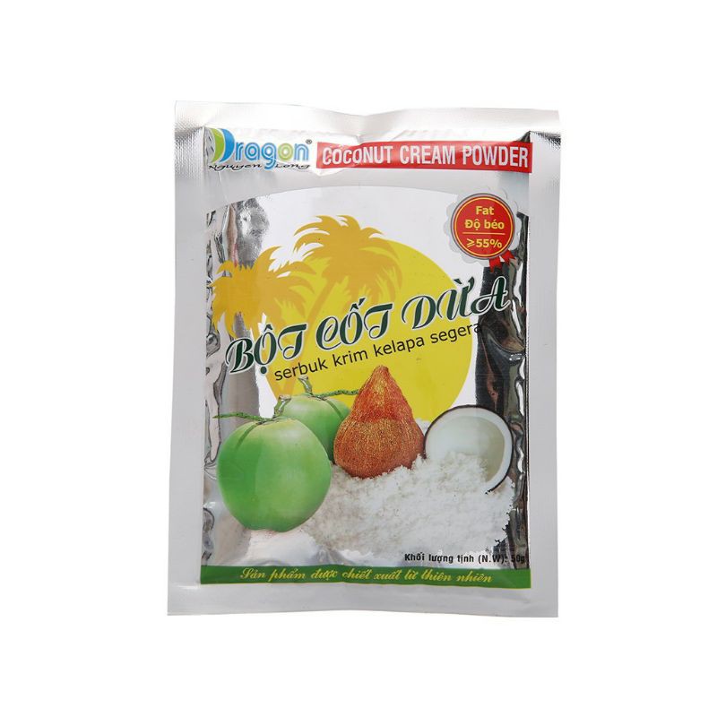 Bột cốt dừa dragon nguyên chất 100%:thơm hơn & béo hơn