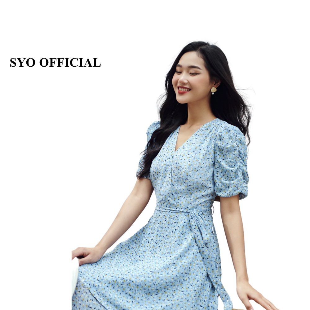 Đầm Xòe 2 Tầng Cổ Chéo D4007-21