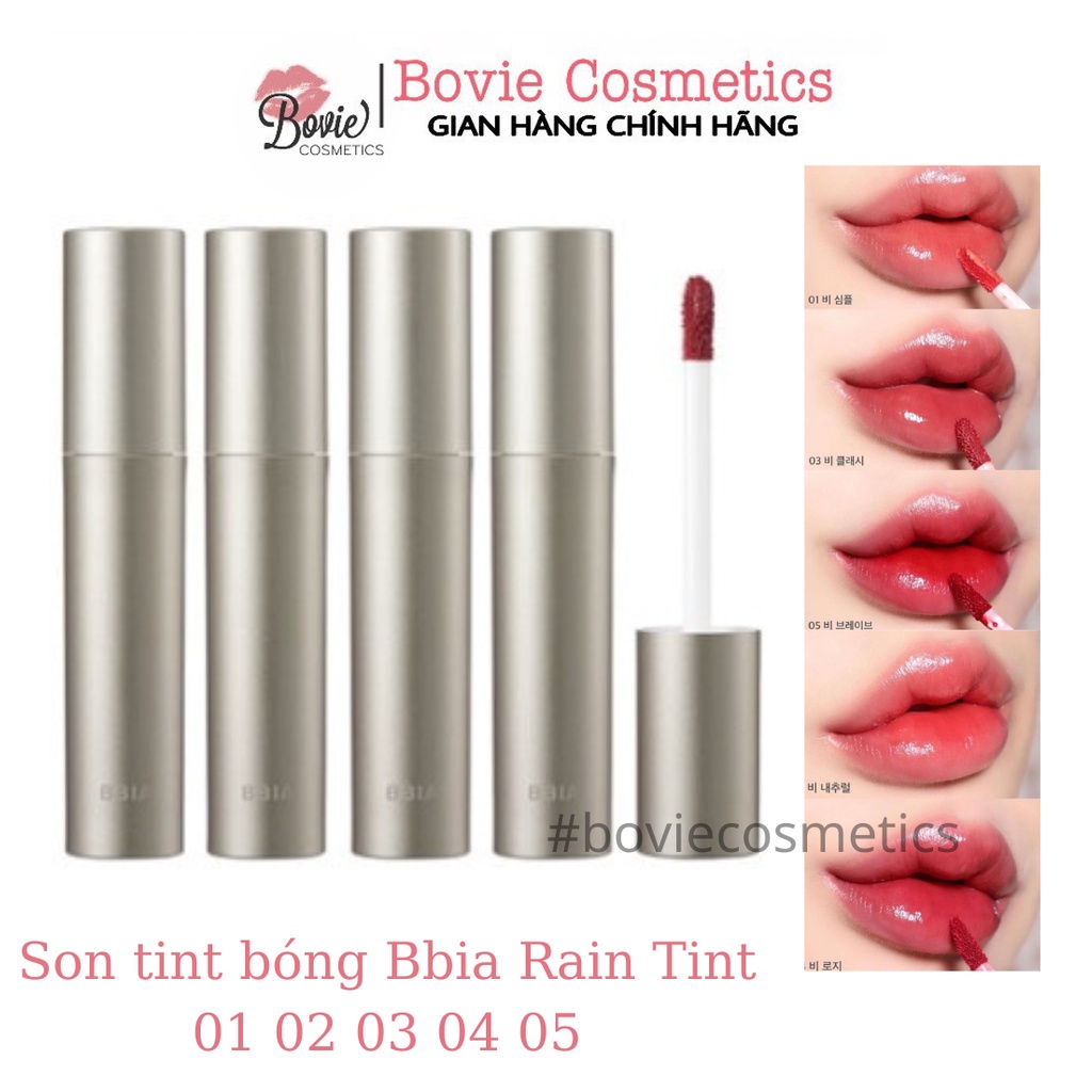 Son tint bóng bbia rain tint 01 02 03 04 05