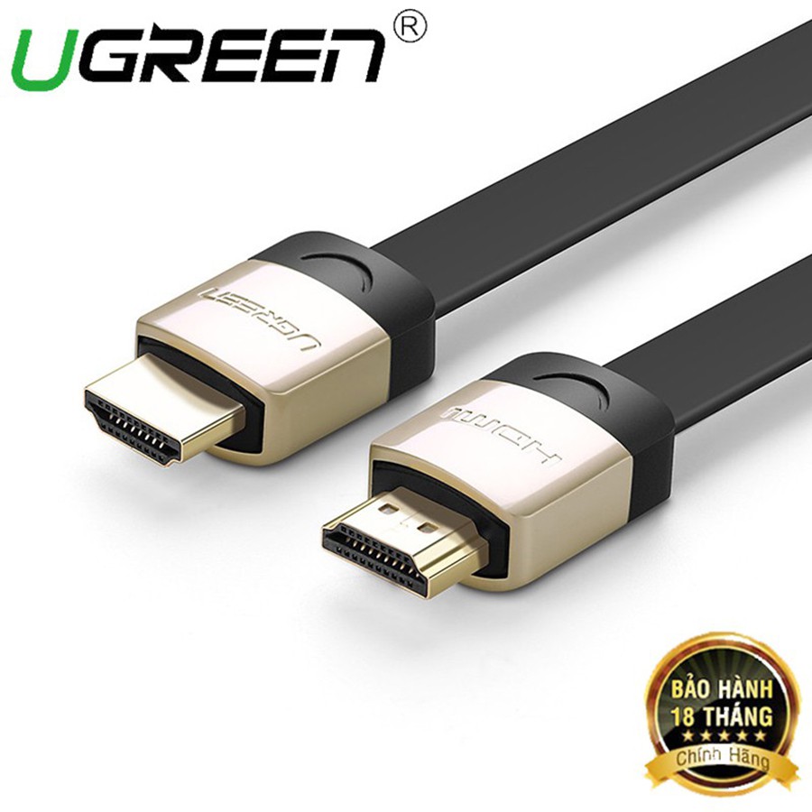 Cáp HDMI dẹt Ugreen 10263 dài 5M Ugreen hỗ trợ 3D 4K  - HapuStore