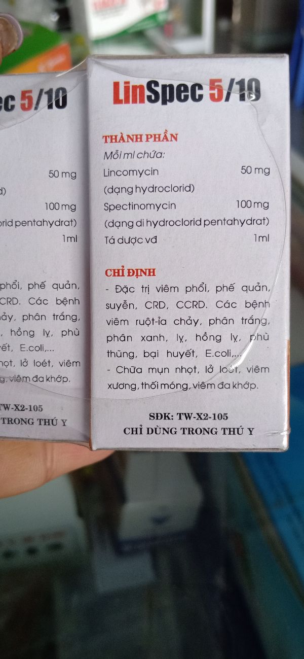 Linspec 5/10 20ml viêm phổi, viêm phế quản Hanvet - 130
