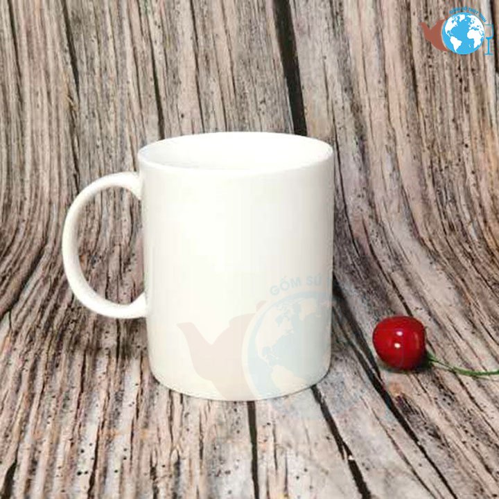 [HCM] Ly sứ trắng uống cafe 350ml / Tách trà sứ cà phê / ly sứ uống trà trắng cực xinh có quai cầm tiện lợi, cốc sứ trắng
