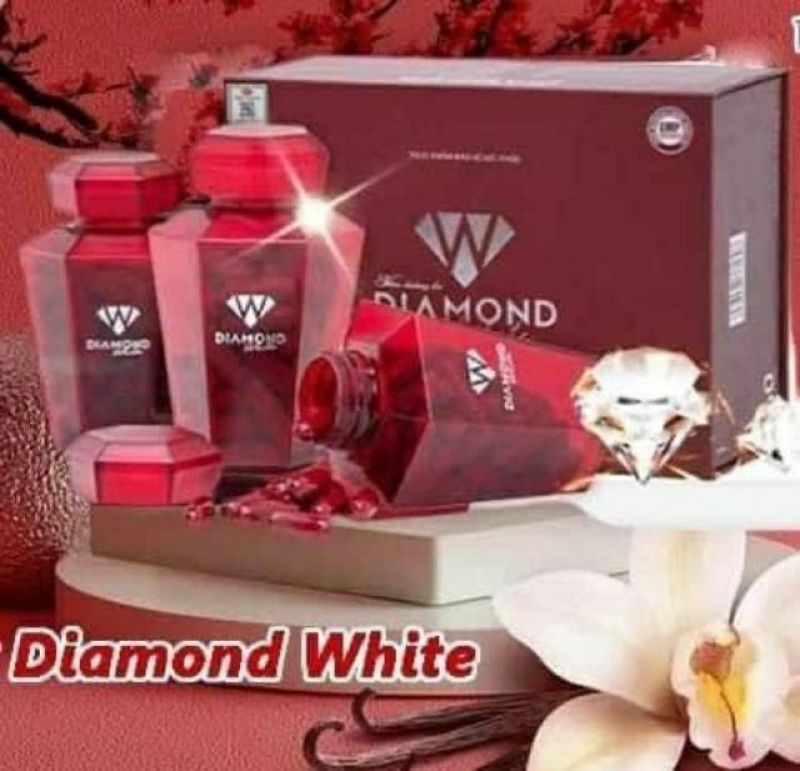 [Lấy mã giảm thêm 30%]Diamond White Viên uống trắng da Ngọc Trinh MUA 5 TẶNG 1 SỮA ONG CHÚA cao cấp