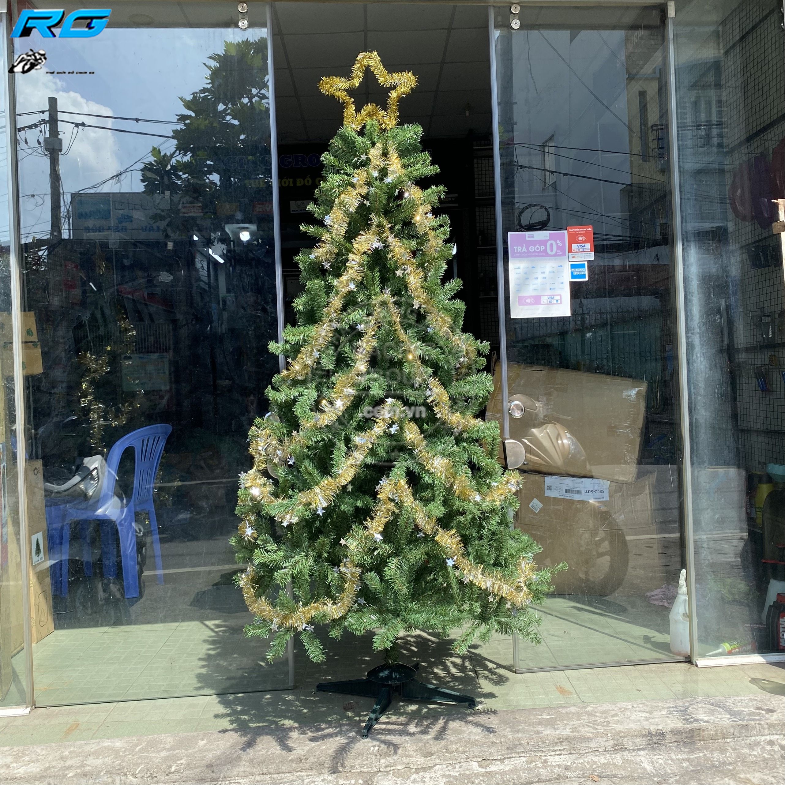 Cây Thông Noel 2M Trang Trí Giáng Sinh + Tặng Kèm 1 Ngôi Sao Đỉnh Và 4 Dây Kim Tuyến Mẫu Mới 2022