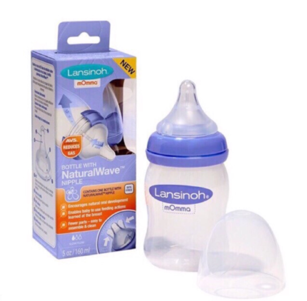 [HCM]Bình Sữa Lansinoh Momma 160ml 240ml