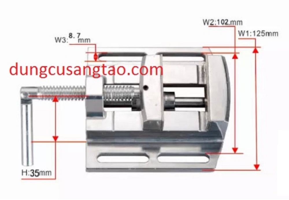 Eto mini 2.5inch (eto nhôm) kèm bu lông cố định