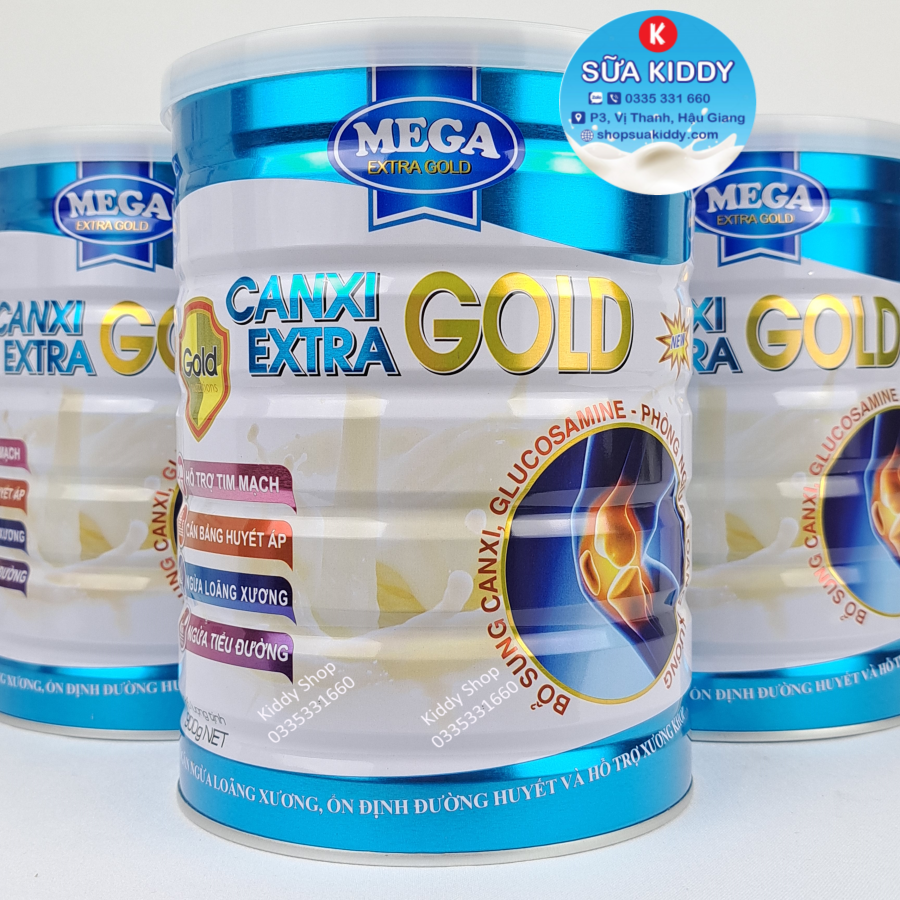 [FREESHIP+MGG] Sữa canxi cho người già Canxi Extra Gold lon 900g [Mua 1 tặng 1]