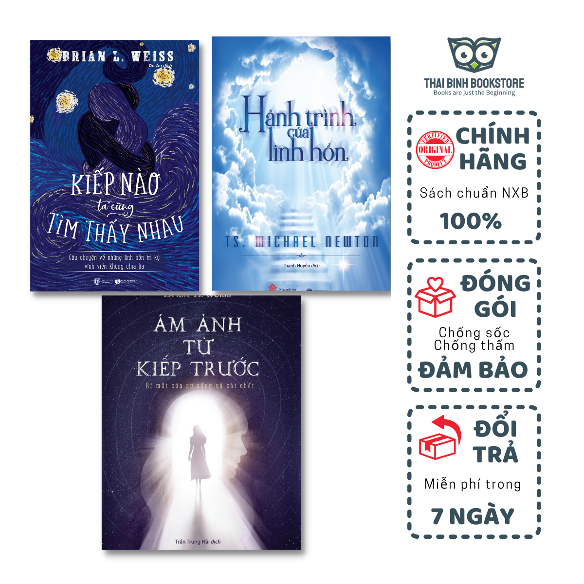 Sách - Combo 3 Cuốn Sách: Kiếp Nào Ta Cũng Tìm Thấy Nhau, Ám Ảnh Từ Kiếp Trước, Hành Trình Của Linh Hồn - Thái Bình Bookstore