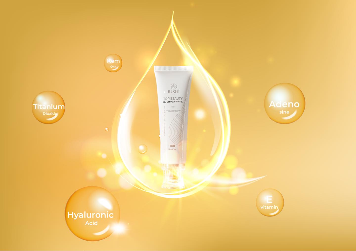 Kem Chống Nắng Jushi Top beauty
