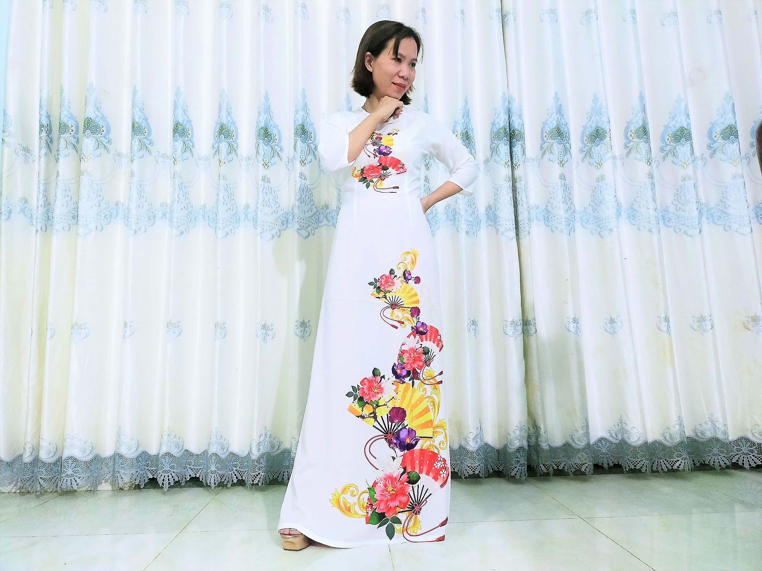 ÁO DÀI TRUYỀN THỐNG ( Cả bộ) AD08