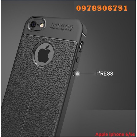 ỐP LƯNG APPLE IPHONE 6/6s VÂN DA CAO CẤP AUTO FOCUS