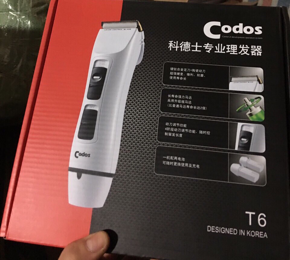 Tông đơ cắt tóc CODOS T6 chuẩn salon và cá nhân sử dụng