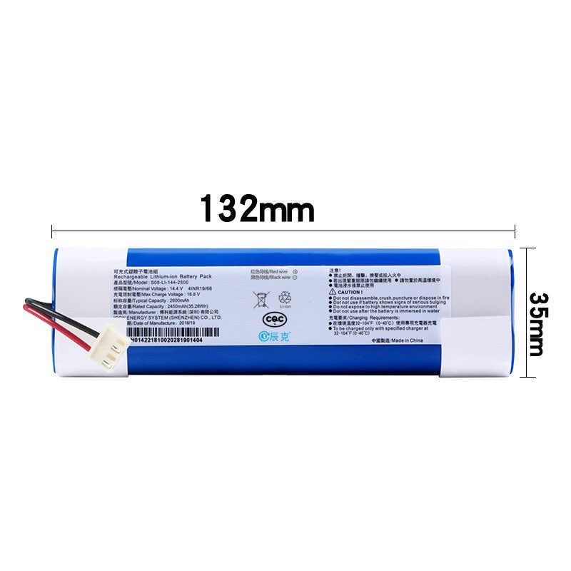 Pin robot hút bụi ecovacs deebot dj35,dj36, dn55, dn58, dn520, dk33, dk35, dk36, dj65, n8, t5 neo