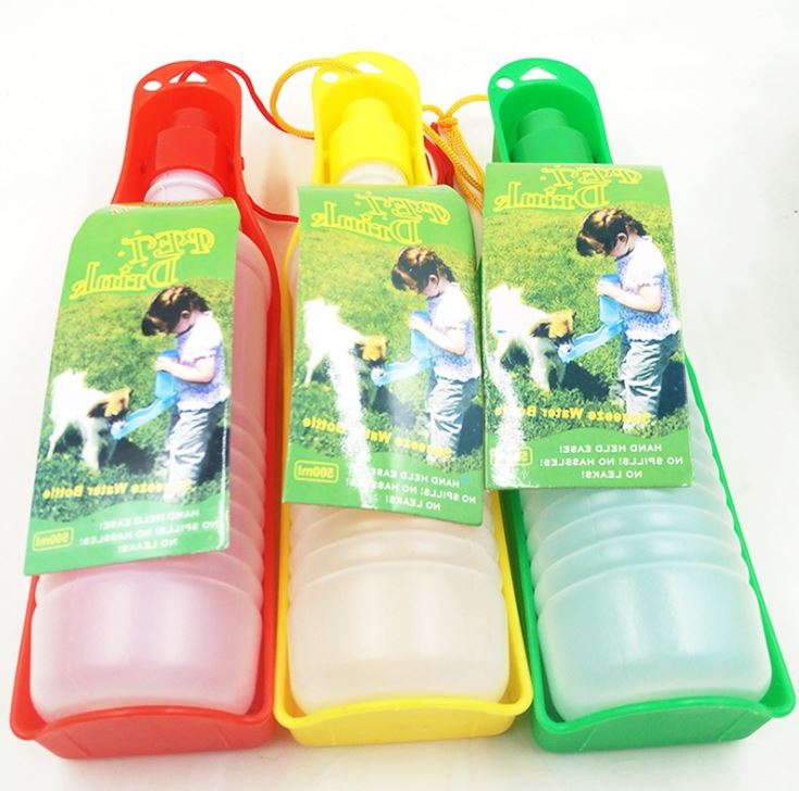 Bình uống nước mang theo khi đi dạo đi du lịch cho chó mèo