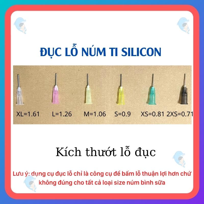 Đục lỗ núm ty giúp sữa chảy nhanh hơn