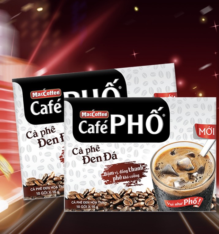 Cà phê đen đá maccoffee cafe phố hộp - combo 2 hộp - cty bát muội