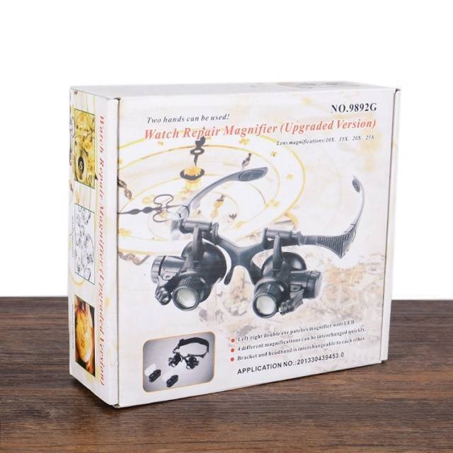 Kính lúp đeo mắt có đèn V2 - SIÊU NÉT