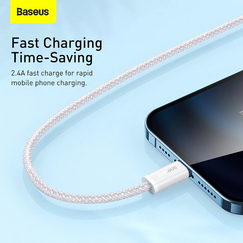 Cáp sạc nhanh, siêu bền Baseus Fast Charging Data Cable  dùng cho iPhone(2.4A, USB A to Lightning Fast charge Cable )