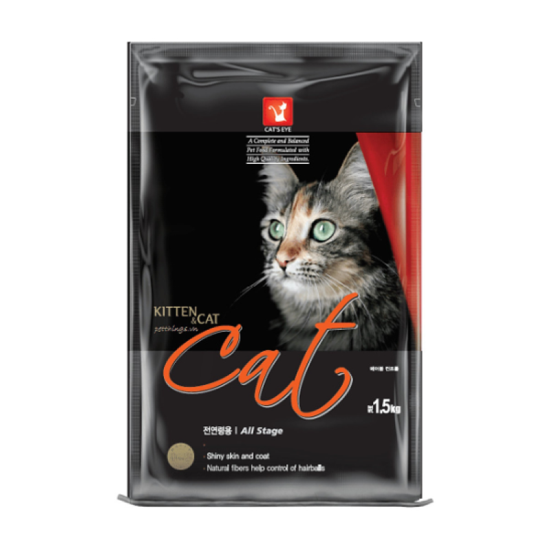 Thức ăn cho mèo Hạt Cateye túi zip bạc 1kg