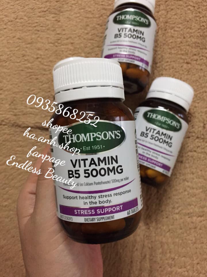 VITAMIN B5 Thompson 500mg 60 viên