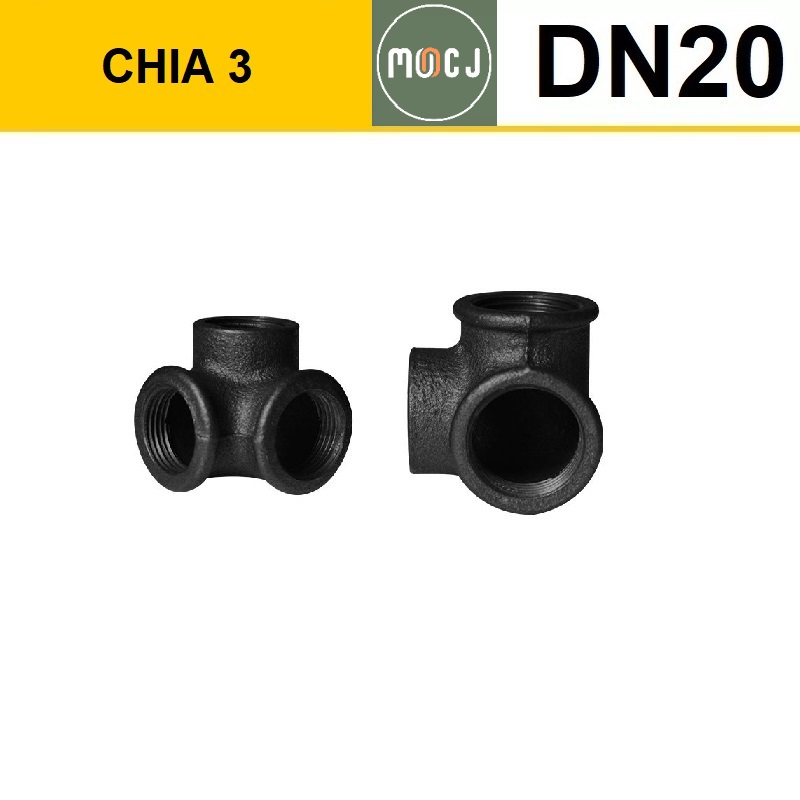 Linh kiện lắp ghép ống sắt có ren - phi 27