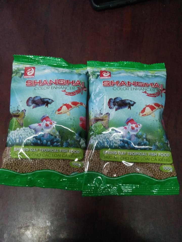 combo  5 goi thức ăn cho các loại cá kiễng nhỏ ( 100gr)