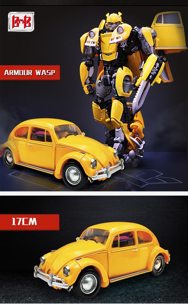 Mô hình transformer black mamba figure bumblebee h6001-3 studio se oversize bmb 21cm
