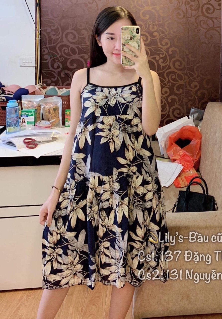 đầm suông nữ - thiết xinh xắn,sang chảnh-váy suông mùa hè mẫu mới-đồ bầu giá rẻ