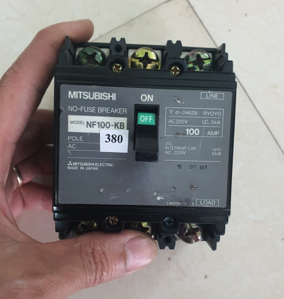 APTOMAT 3 PHA NHẬT BẢN 75A 100A