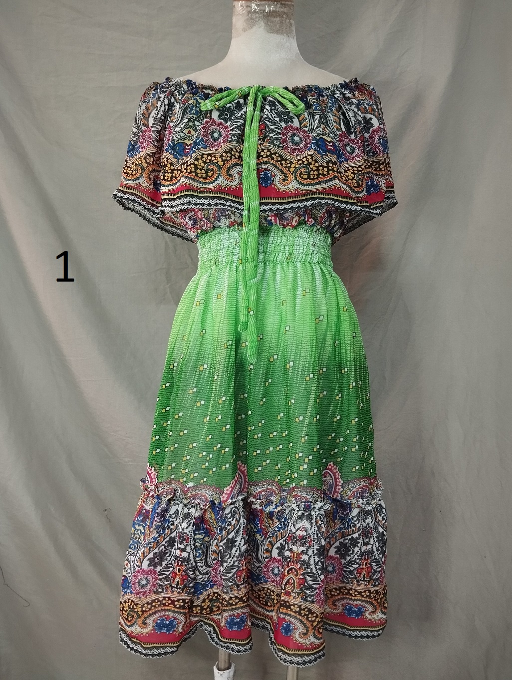 Đầm maxi voan, đuôi cá, cổ sen, nhiều màu