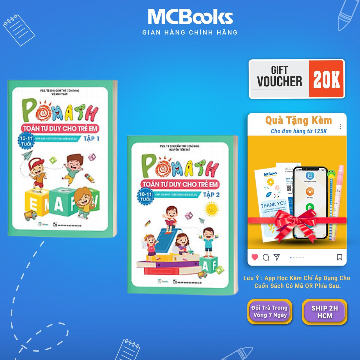 McBooks 10 - 11 years old children's pomath thinking book