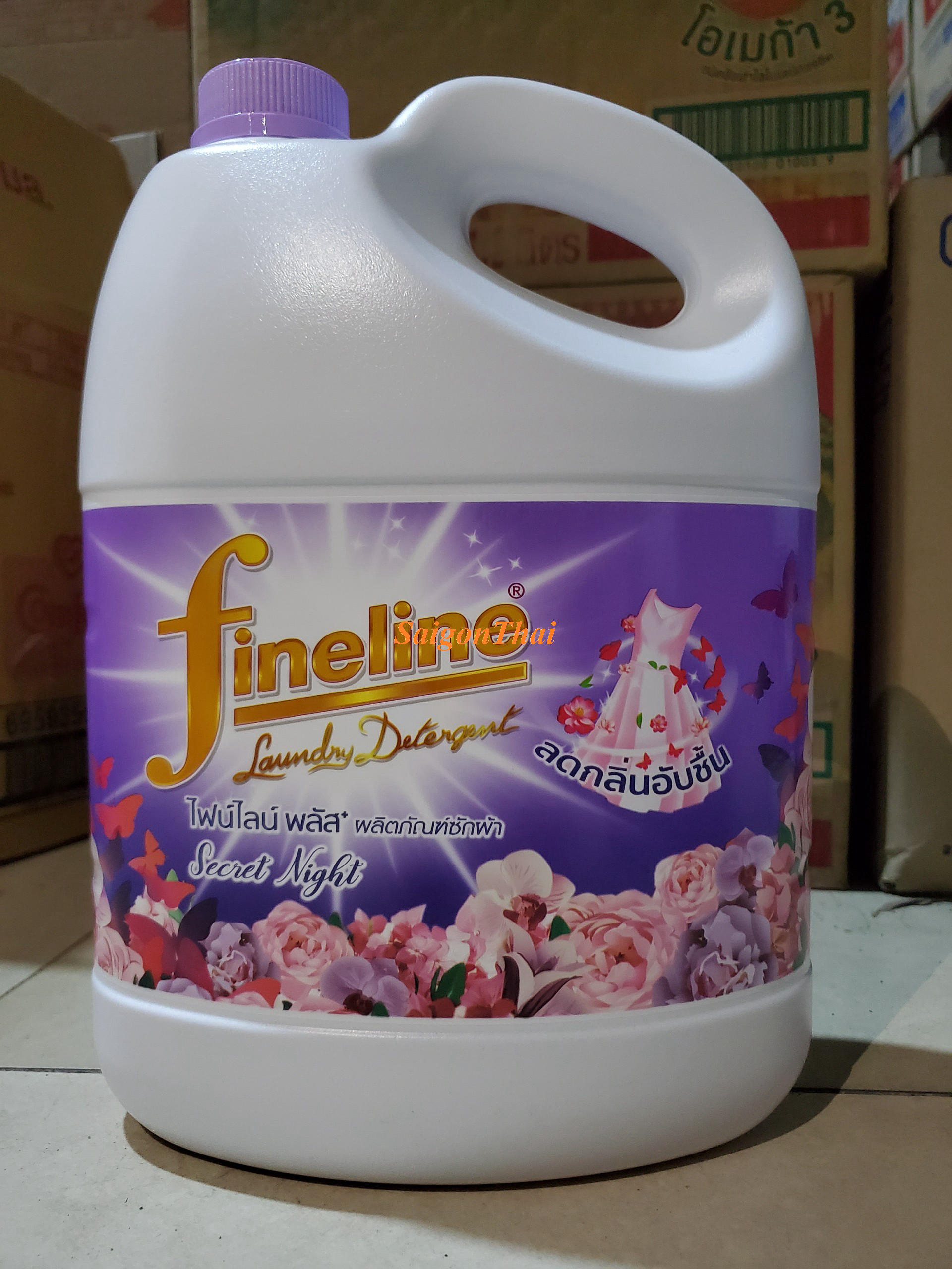 (SGT) Nước giặt xã FINELINE TÍM - Can 3000 ML Thái Lan