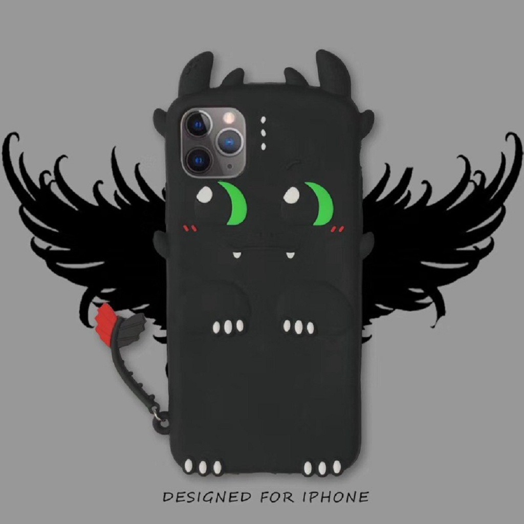 [Giá hủy diệt] Ốp Lưng iPhone - Ốp Silicon Và Airpods Case Night Fury Light Fury