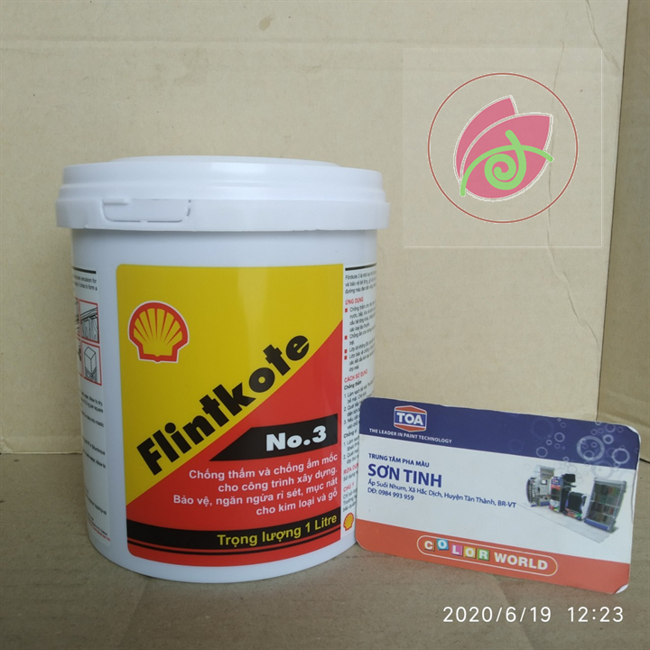 Shell flintkote No3 - 1L và 3,5L- Sơn chống thấm gốc bitum