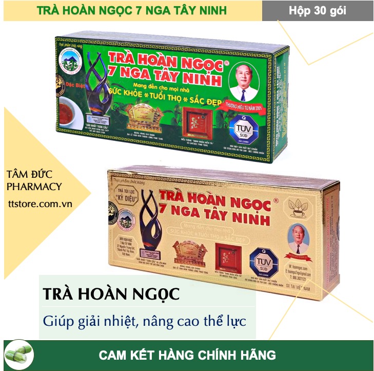 Trà Hoàn Ngọc Bảy Nga Tây Ninh - Chè Hoàng Ngọc Bảy Nga Tây Ninh [Hộp 30 gói]