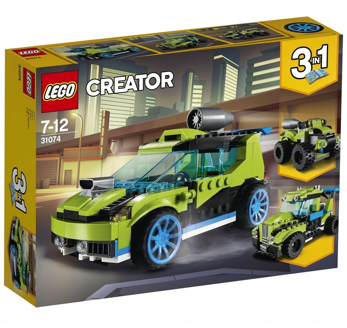 Bộ lắp ráp Xe Đua Động Cơ Tên-Lửa - LEGO Creator 31074 (241 Chi Tiết)