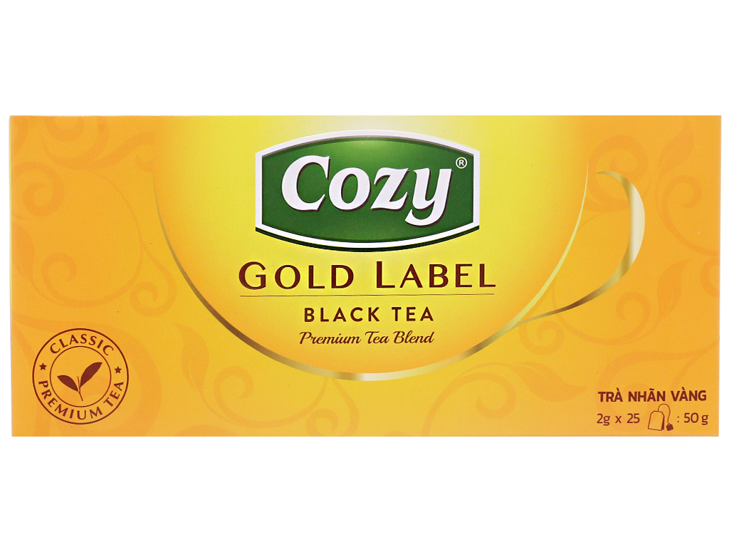 Trà đen Cozy Nhãn Vàng 50g