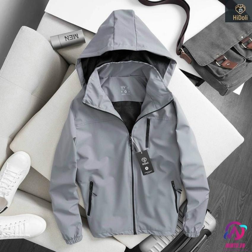 Áo khoác gió nam nữ, áo khoác dù nam 2 lớp vải tráng bạc, chống nước, chống gió, chống bụi
