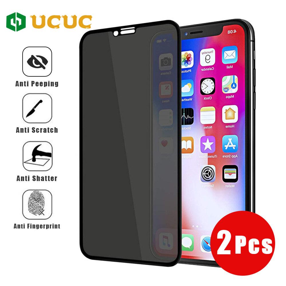 UCUC（2pcs）For Huawei Nova 3i Nova 2i Nova 2S Nova 2 Plus Nova 3 Nova 3i Nova 3E Full Cover Private Screen Privacy Anti Peeping Phone Tempered Glass Protector