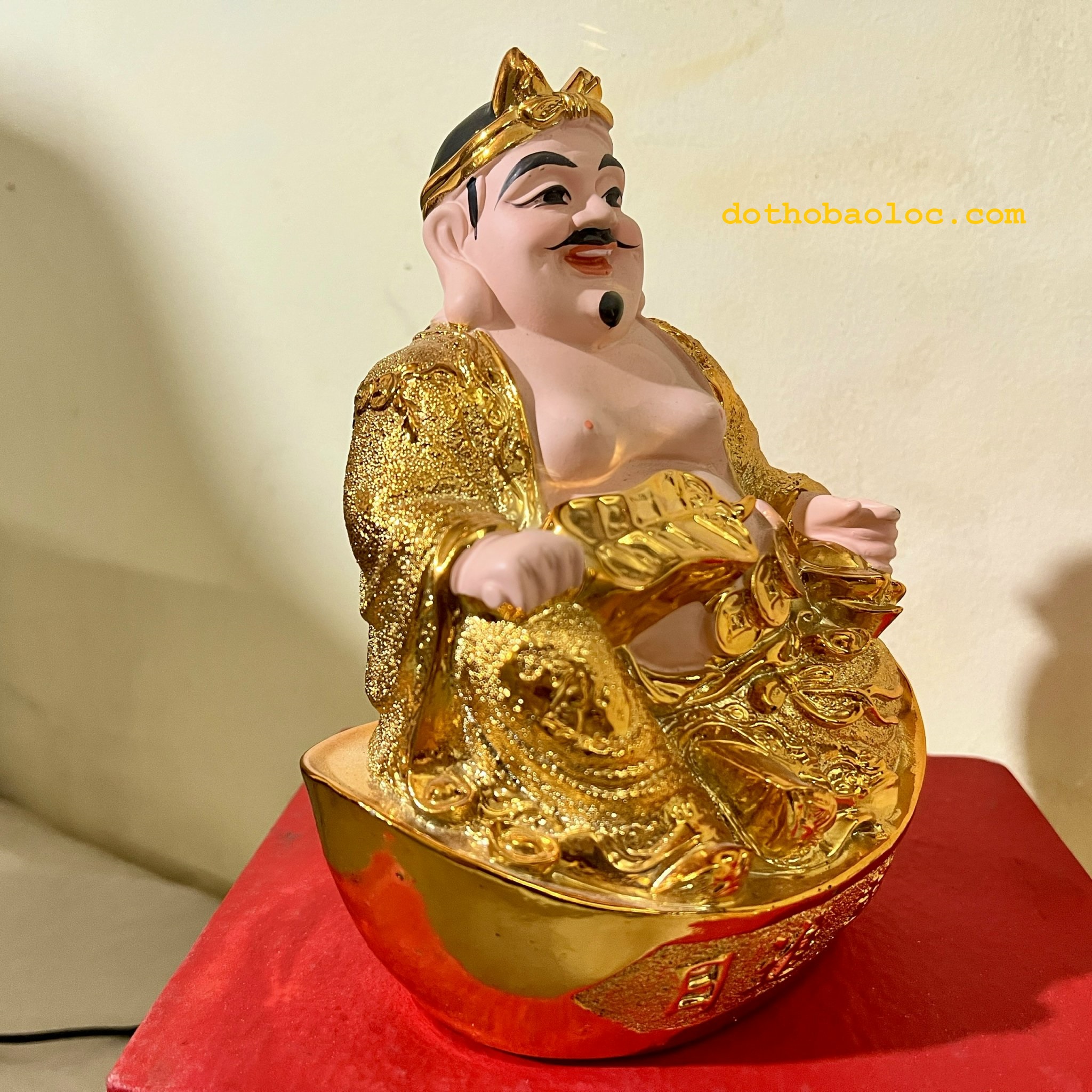 Thần Tài thổ địa kim sa vàng 3 cỡ