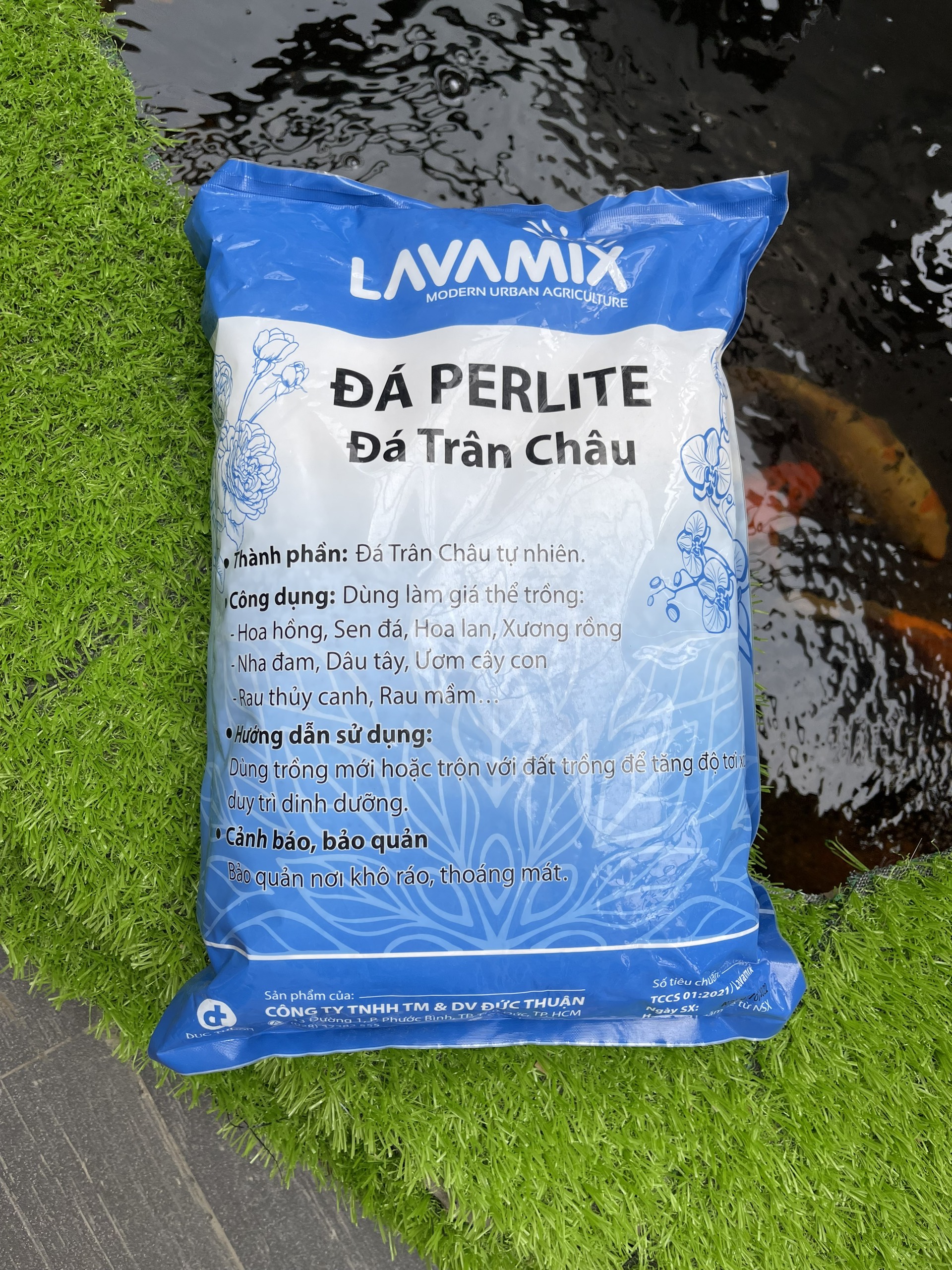 Đá perlite đá trân châu bao 5dm3 Lavamix 500gram